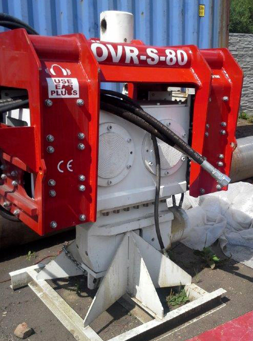 Used vibro hammer OVR S80 excavator mounted