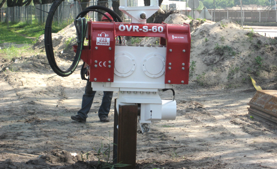 Used vibro hammer OVR 60S excavator mounted