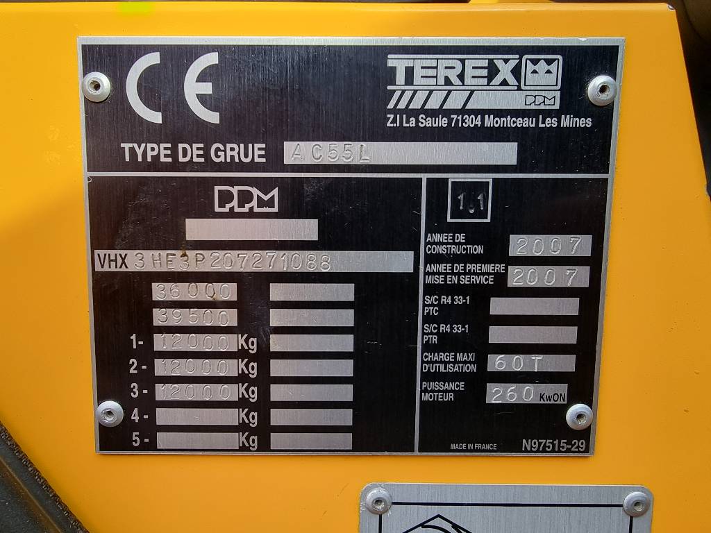 Terex Demag AC55L 6X6X6